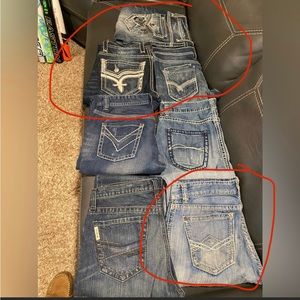 These are the 4 jeans.